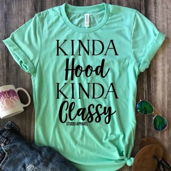 love jmco Tops - SALE! 1/2 Classy, 1/2 Hood T-Shirt 